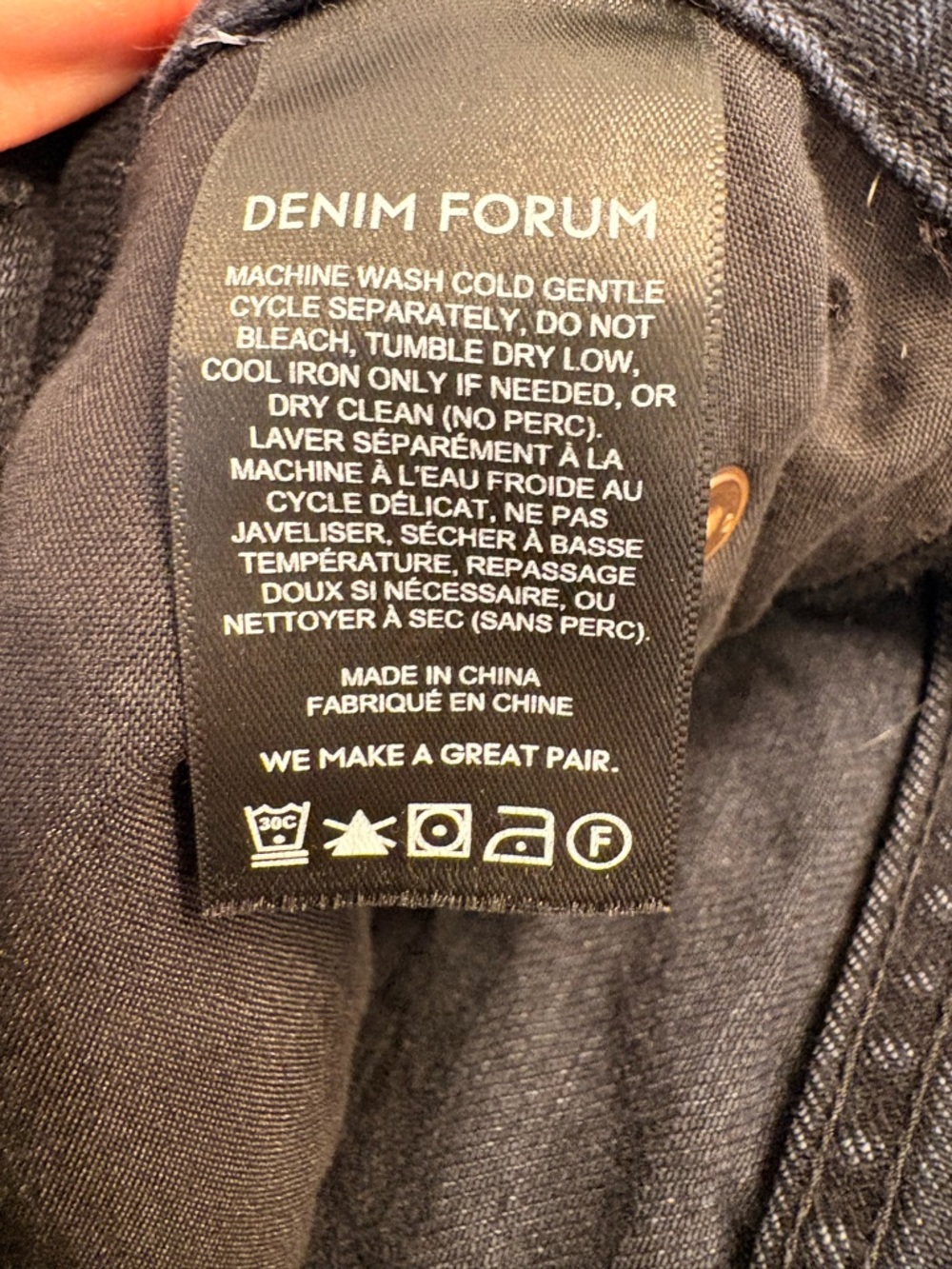 Aritzia Denim Forum Black THE JANE 70s Super High Bootcut Premium Denim 30L - Picture 7 of 7